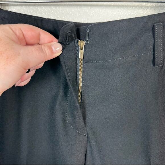 Derek Lam Women’s Solid Black Wool Flare Leg Trouser Pant Size 2 - Picture 9 of 10